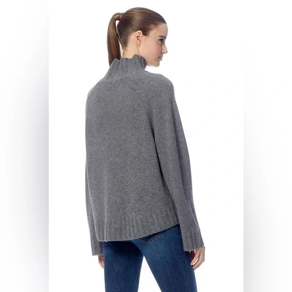 360 cashmere Margaret sweater heather grey - Picture 2 of 5